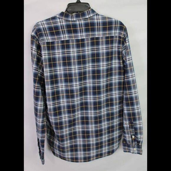 Denim & Supply Ralph Lauren Mens M Medium Blue Plaid Button Up Shirt - Picture 2 of 7